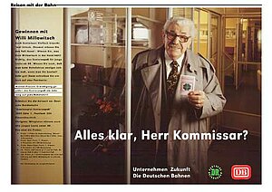 Objekt: Deutsche Bundesbahn, Grossflächenplakat, Fotografie und Grafik © F.ATOLL 1992