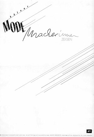 Kölner Modemacherinnen zeigen Titel Kölner Modemacherinnen zeigen Titel